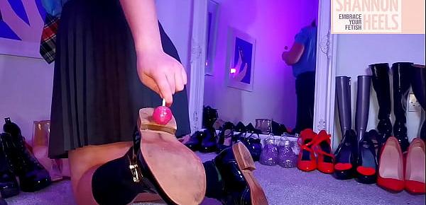  TASTING MY ASSHOLE   PUSSY WITH YUMMY LOLLIPOPS - Shannon Heels